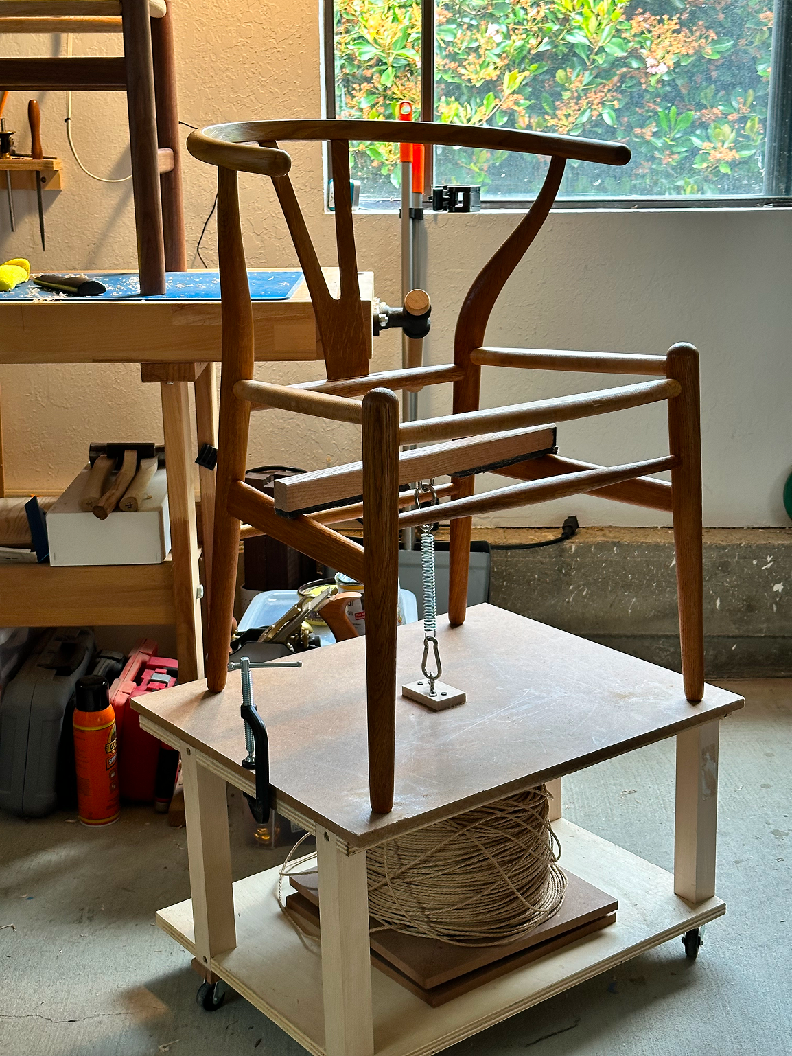 Chair weaving detail