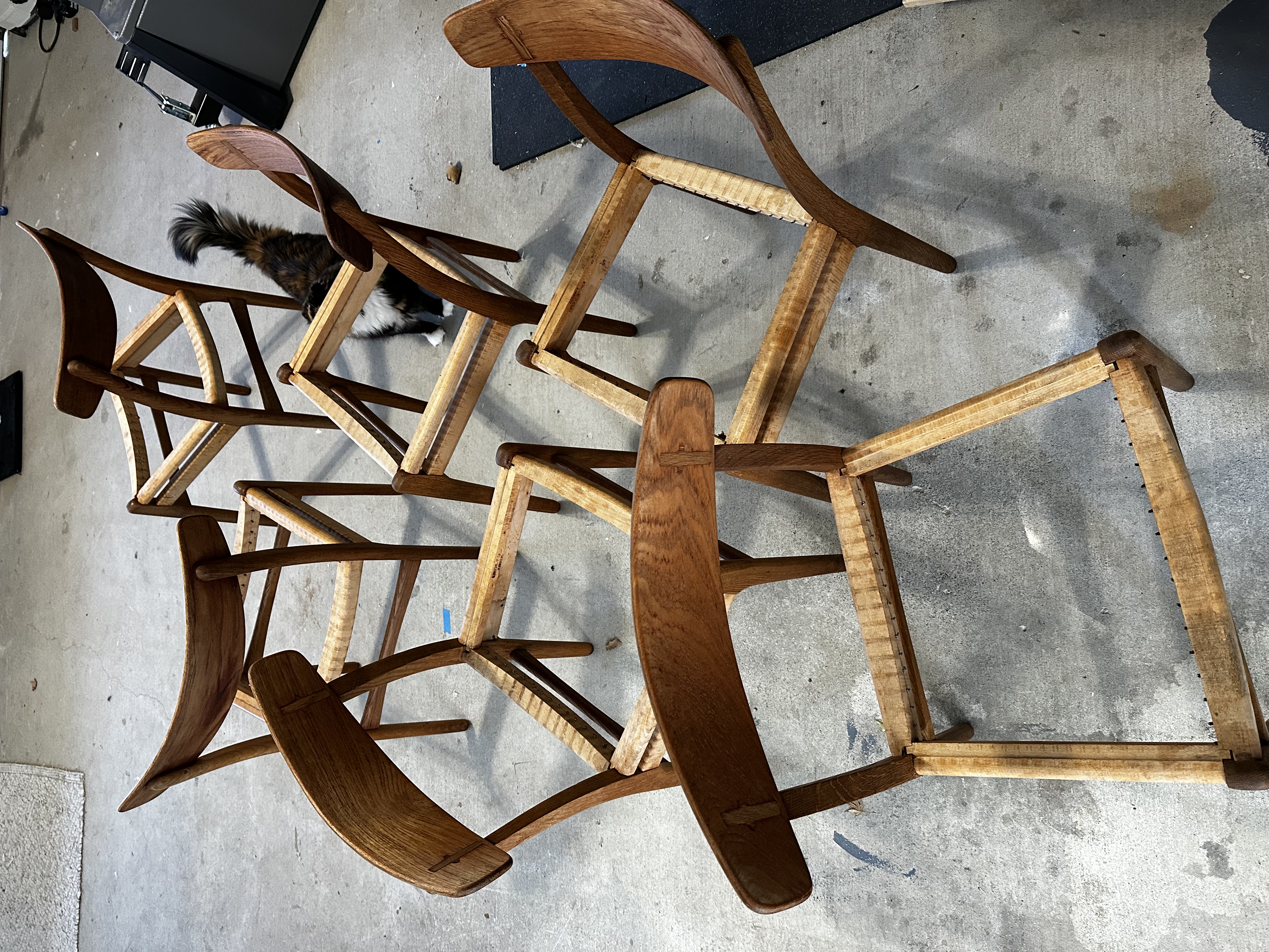 Chair weaving detail