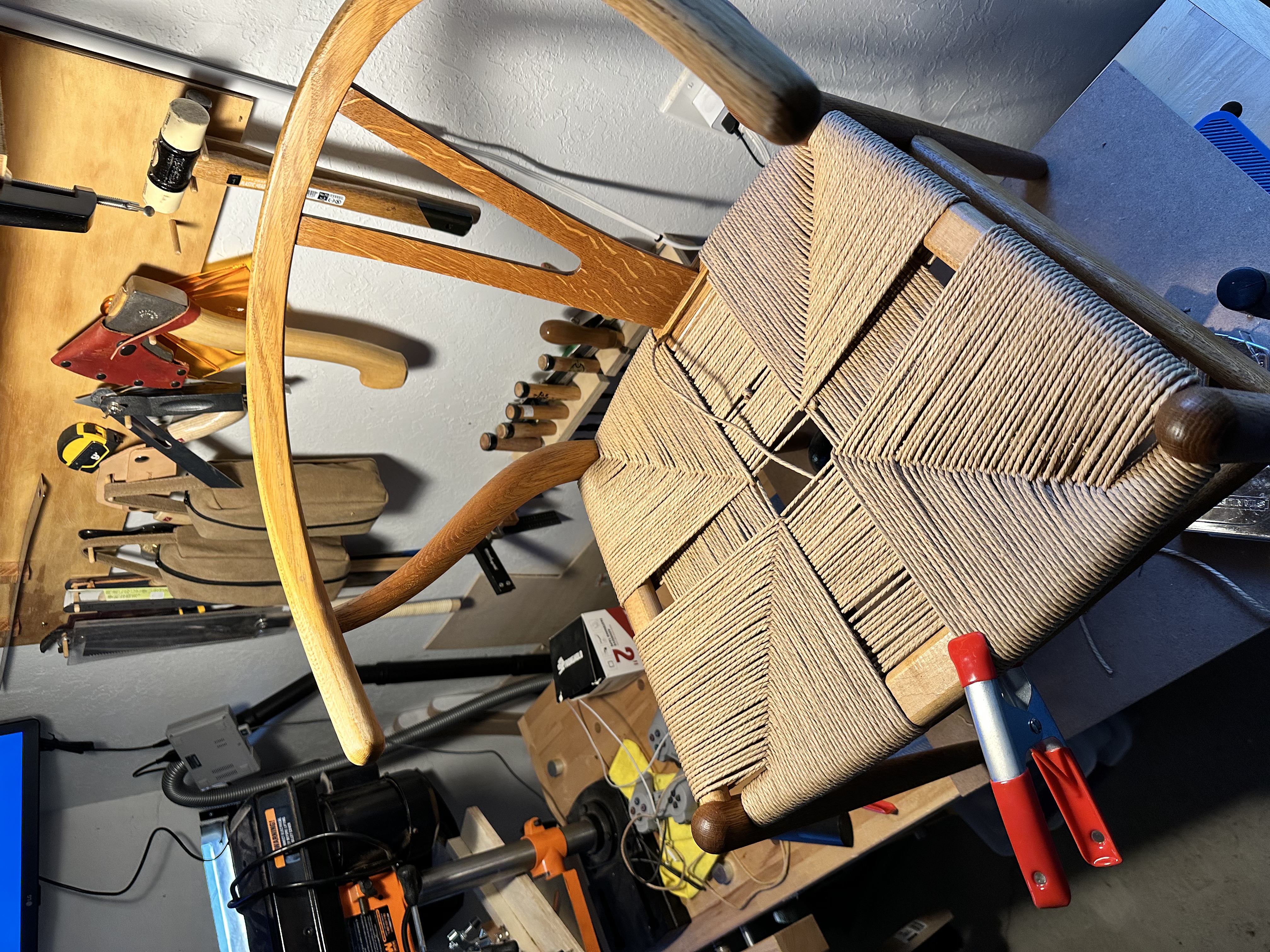 Chair weaving detail