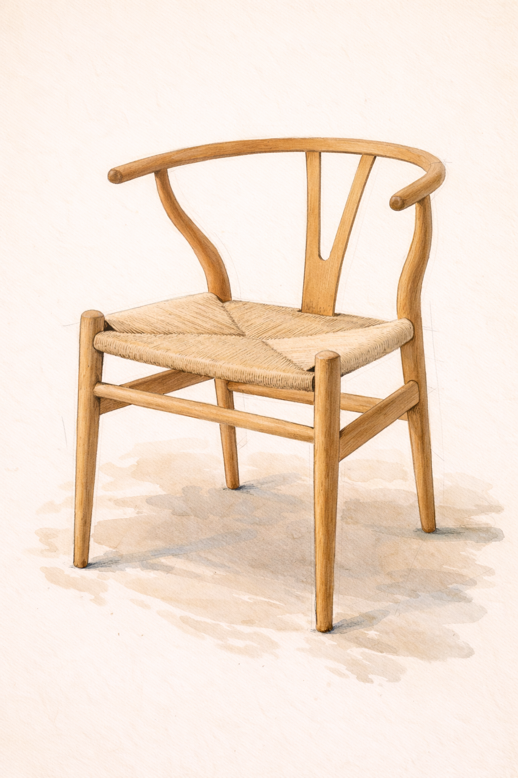 Wishbone Chair illustration